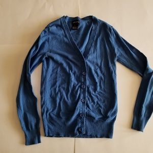 Wet Seal Blue Lightweight Cardigan Sweater Size S